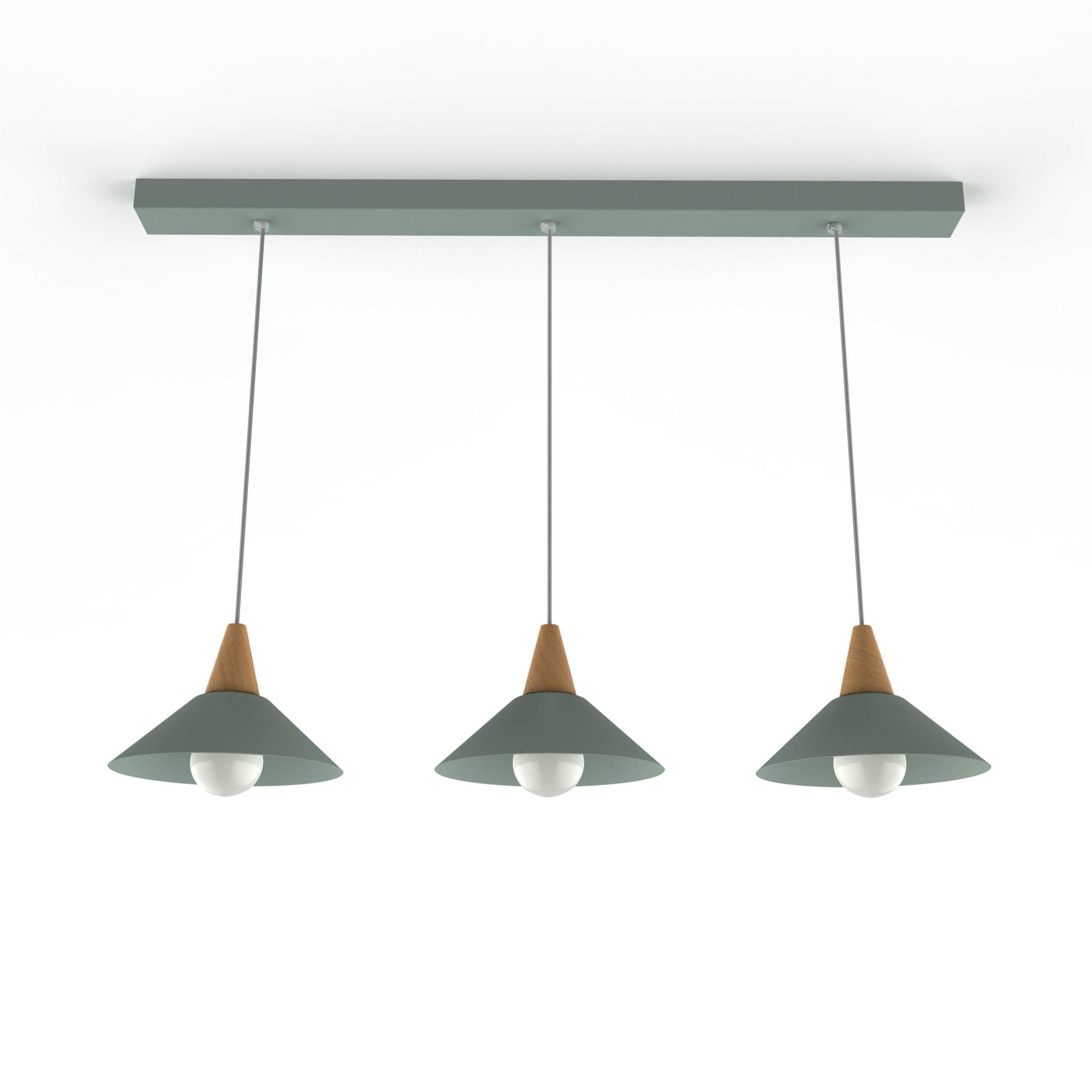 HÄNGELEUCHTE - Grün, Metall (25/100/16cm) - Lumicom