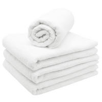 SAUNATUCH, 4er-Set, 70x180 cm, 80% Baumwolle, 20% Polyester, Weiß - Weiß, Naturmaterialien (70/180cm) - Zollner