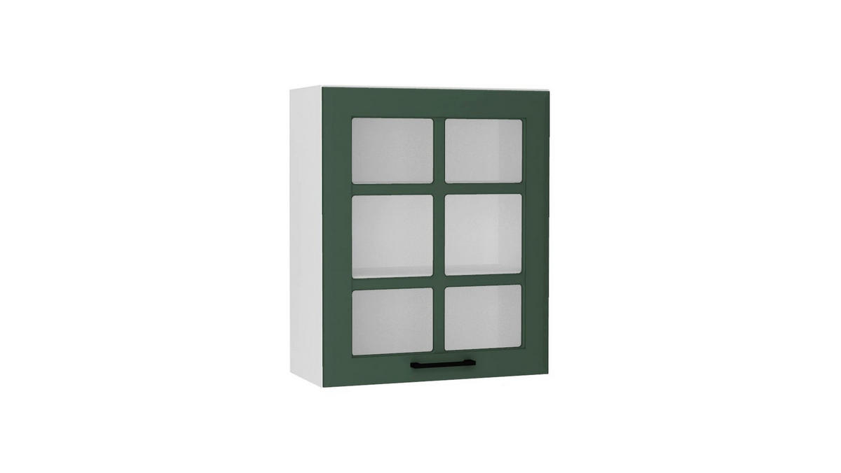 GLASHÄNGESCHRANK WS60 P/L – ARVION – Moderne Küchen Ästhetik – Grün / Matt - Grün, Glas/Holzwerkstoff (60/72/30cm) - ROYAL24_MARKT
