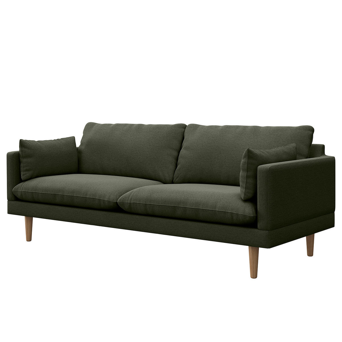 3-SITZER SOFA - Webstoff - Grau, Textil (200/83/153cm) - home24