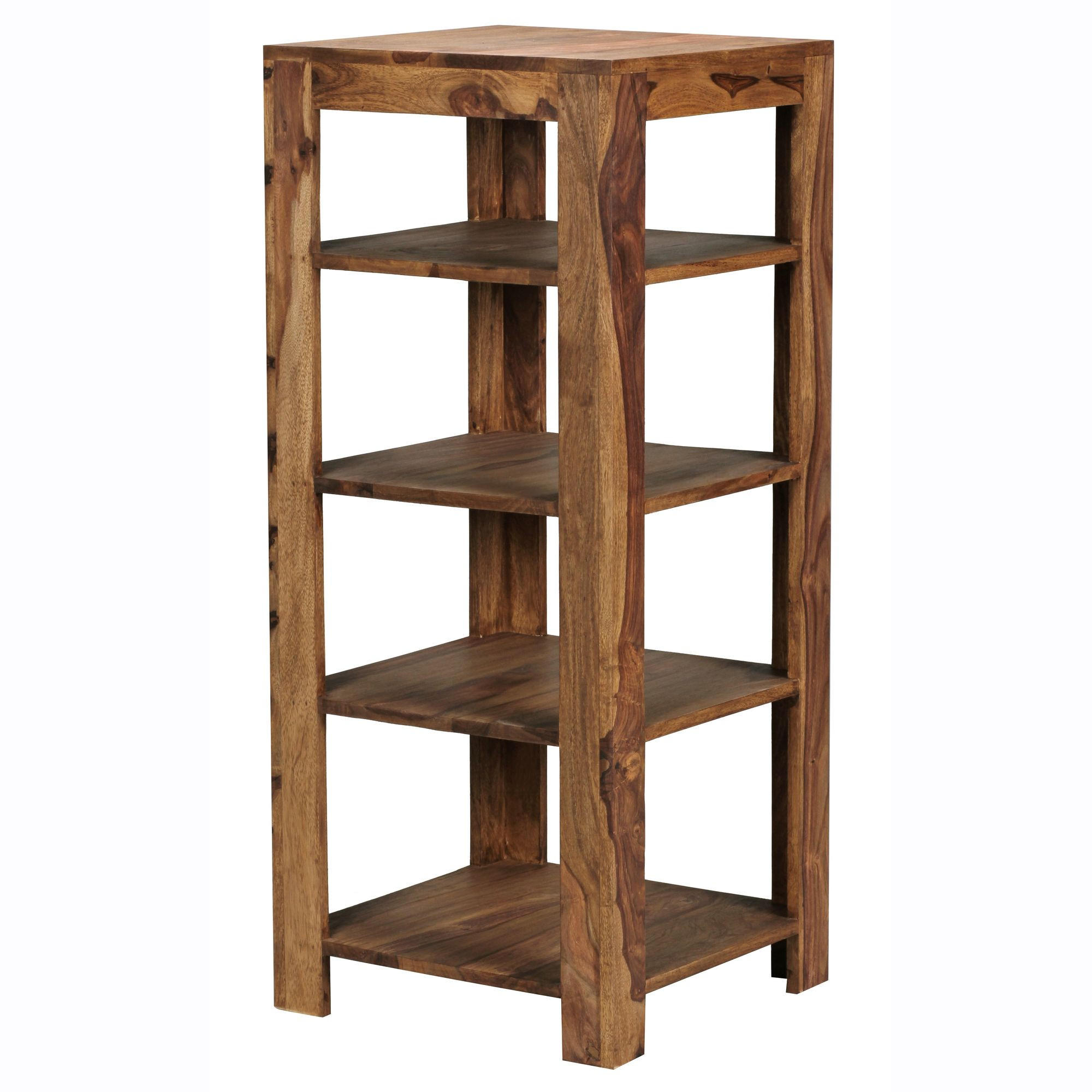 STANDREGAL SALIE Sheesham Standregal - Sheeshamfarben, Holz (44/105/44cm) - tinkaro