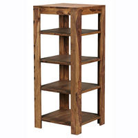 STANDREGAL SALIE Sheesham Standregal - Sheeshamfarben, Holz (44/105/44cm) - tinkaro
