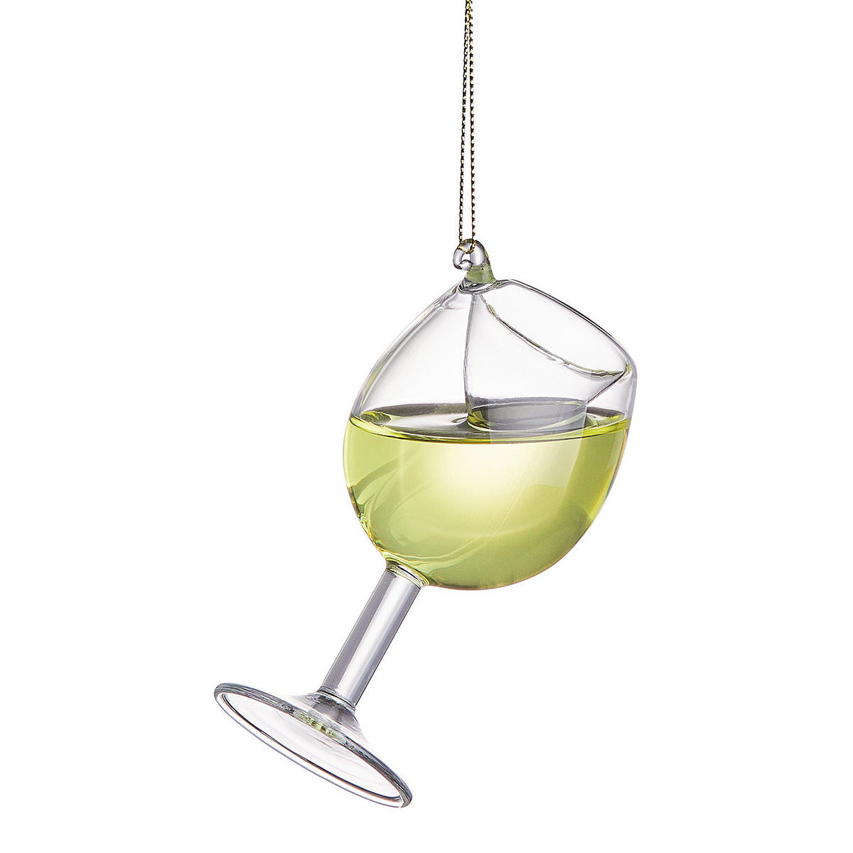 BAUMANHÄNGER Hang On Weißweinglas - Hellgelb, Glas (6/9/6cm) - Butlers