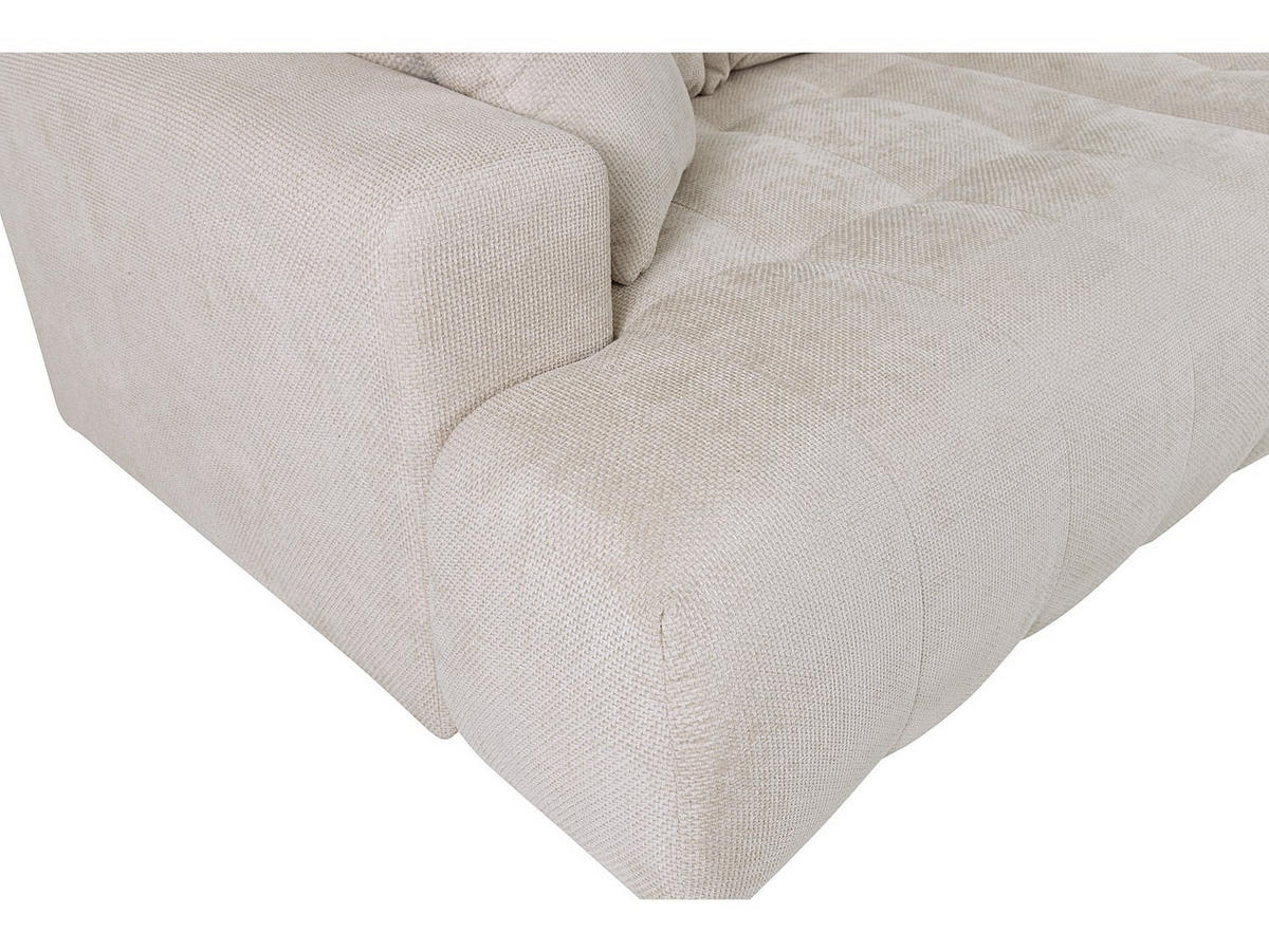 SOFA 4-Sitzer - tiefe Komfortsitzfläche - Strukturstoff - Beige - MOTINO - Beige, Textil (272/102/140cm) - Vente-Unique