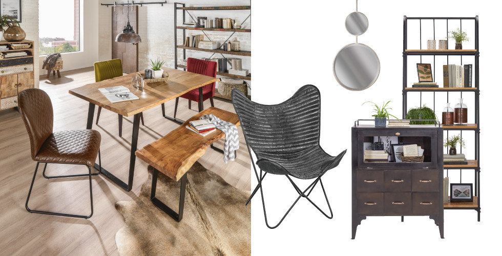 ambia home trends sessel tisch regal braun grau