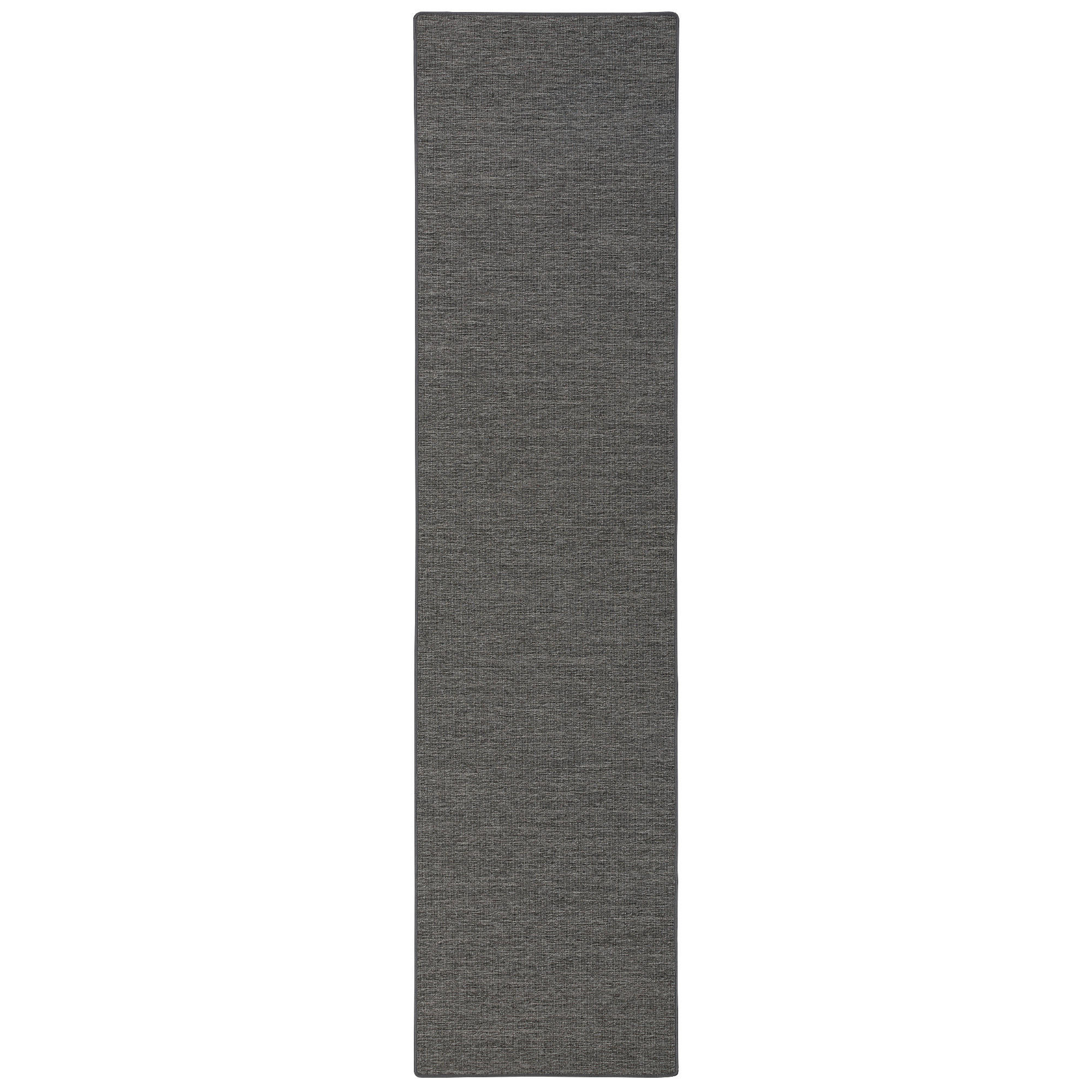 SISAL-OPTIK DESIGNER TEPPICH LÄUFER PURE MELIERT - Anthrazit, Textil (80/240cm) - Snapstyle