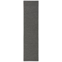 SISAL-OPTIK DESIGNER TEPPICH LÄUFER PURE MELIERT - Anthrazit, Textil (80/240cm) - Snapstyle