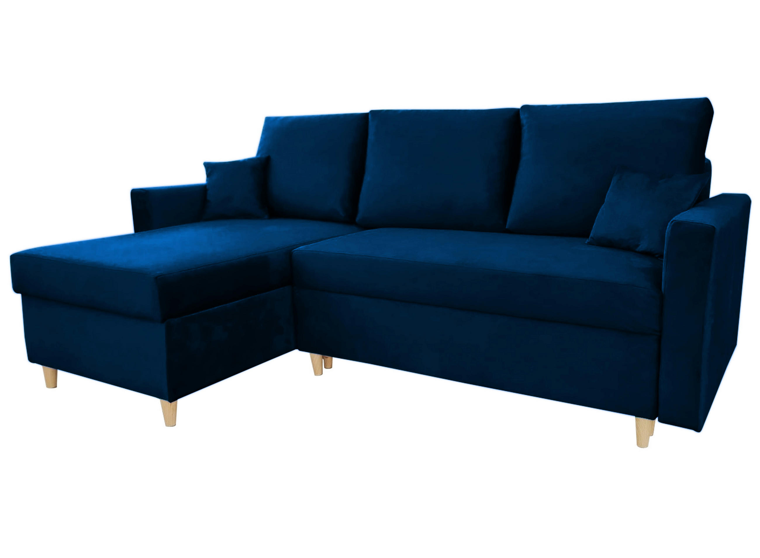 ECKSOFA Granat MON Mit Schlaffunktion - Blau, Textil (222/142cm) - Sepro Meble