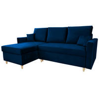 ECKSOFA Granat MON Mit Schlaffunktion - Blau, Textil (222/142cm) - Sepro Meble
