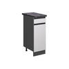 KÜCHENUNTERSCHRANK R-Line Weiß 30 cm, AP Anthrazit - Anthrazit/Weiß, Holzwerkstoff (30/81.6/60cm) - Vicco