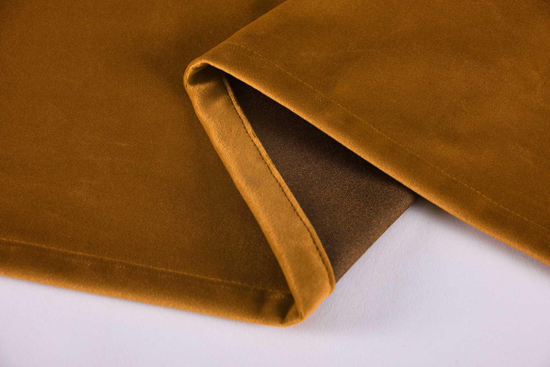 VORHANG MILANO HxB 235x135 cm Senf - Hellbraun, Textil (135/235cm) - Gardinenbox