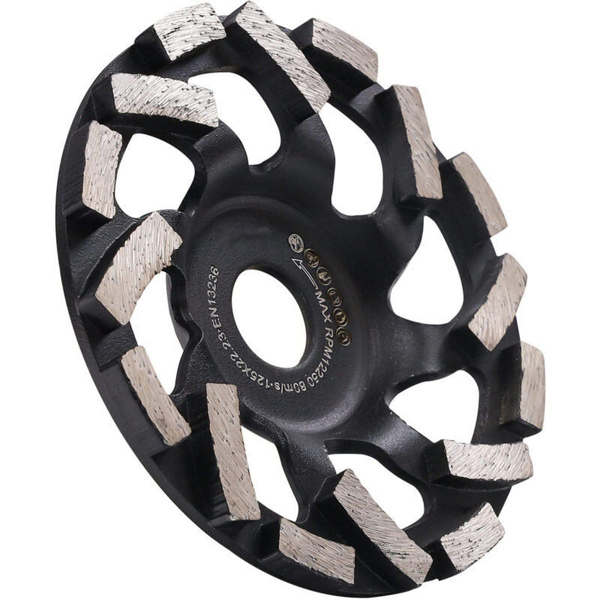SCHLEIFSCHEIBE – 125 mm - Schwarz, Metall (12.5/12.5/1cm) - DCA
