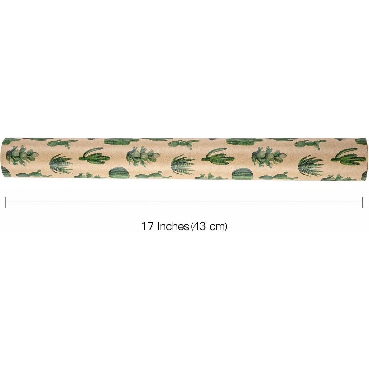 GESCHENKPAPIERROLLE Kaktus-Design 43 cm x 10 m - Multicolor, Papier (4/44/4cm)