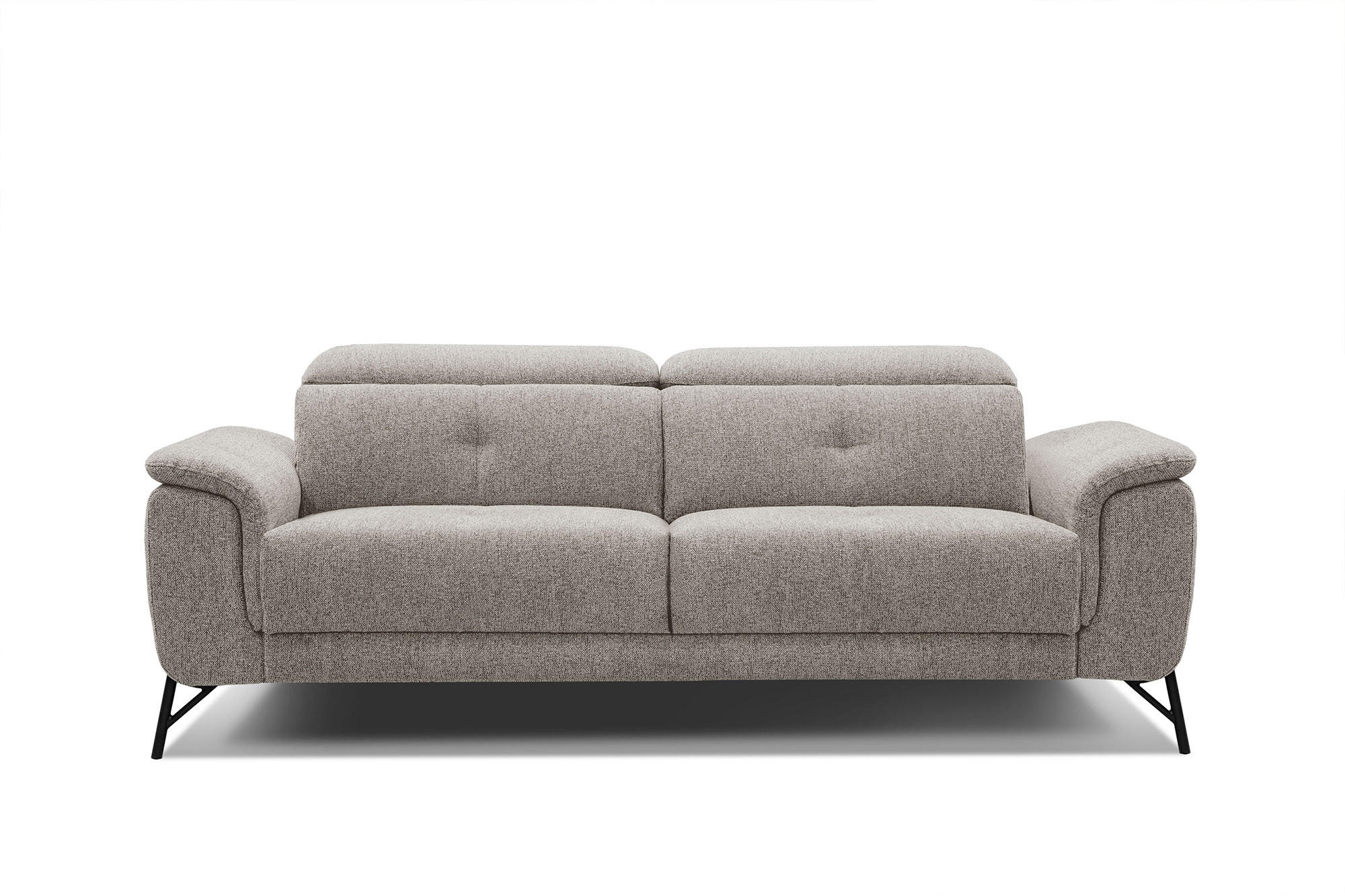 SOFA AVENA 3-Sitzer, taupe - Taupe, Holzwerkstoff/Textil (204/80/108cm) - Courtois Laville