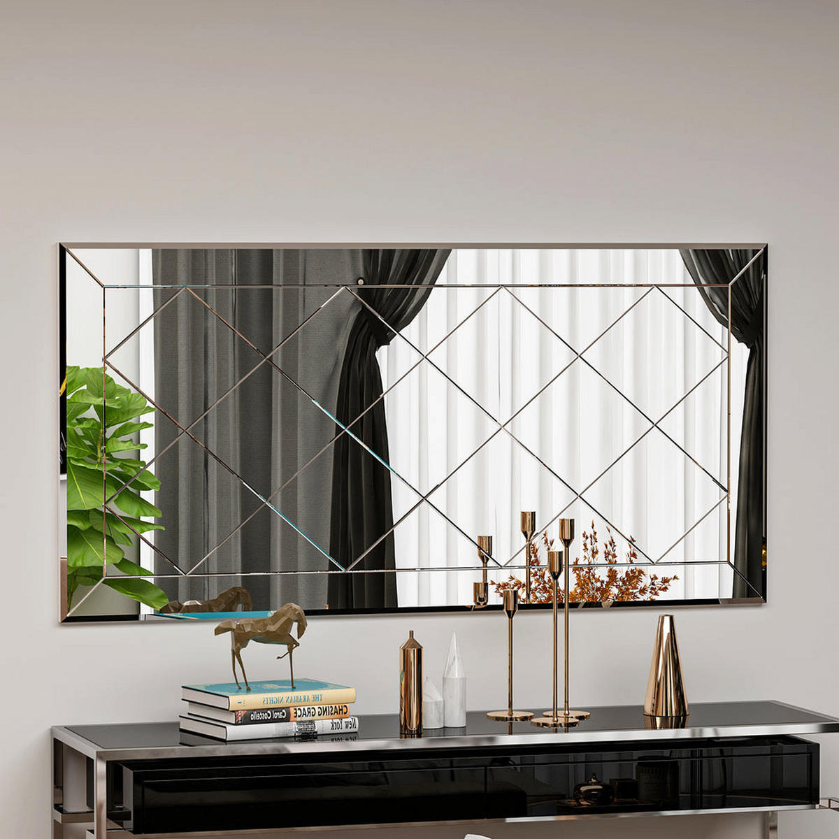 SPIEGEL Pauli 120x60cm - Transparent, Holzwerkstoff (120/60/2.2cm) - moebel17