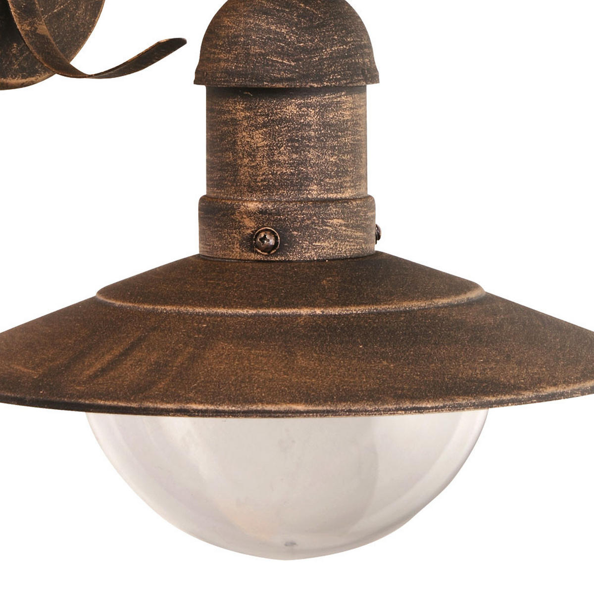LED WANDLEUCHTE Amrum Schwarz Gold - Braun, Metall (27.2/24/25.6cm)
