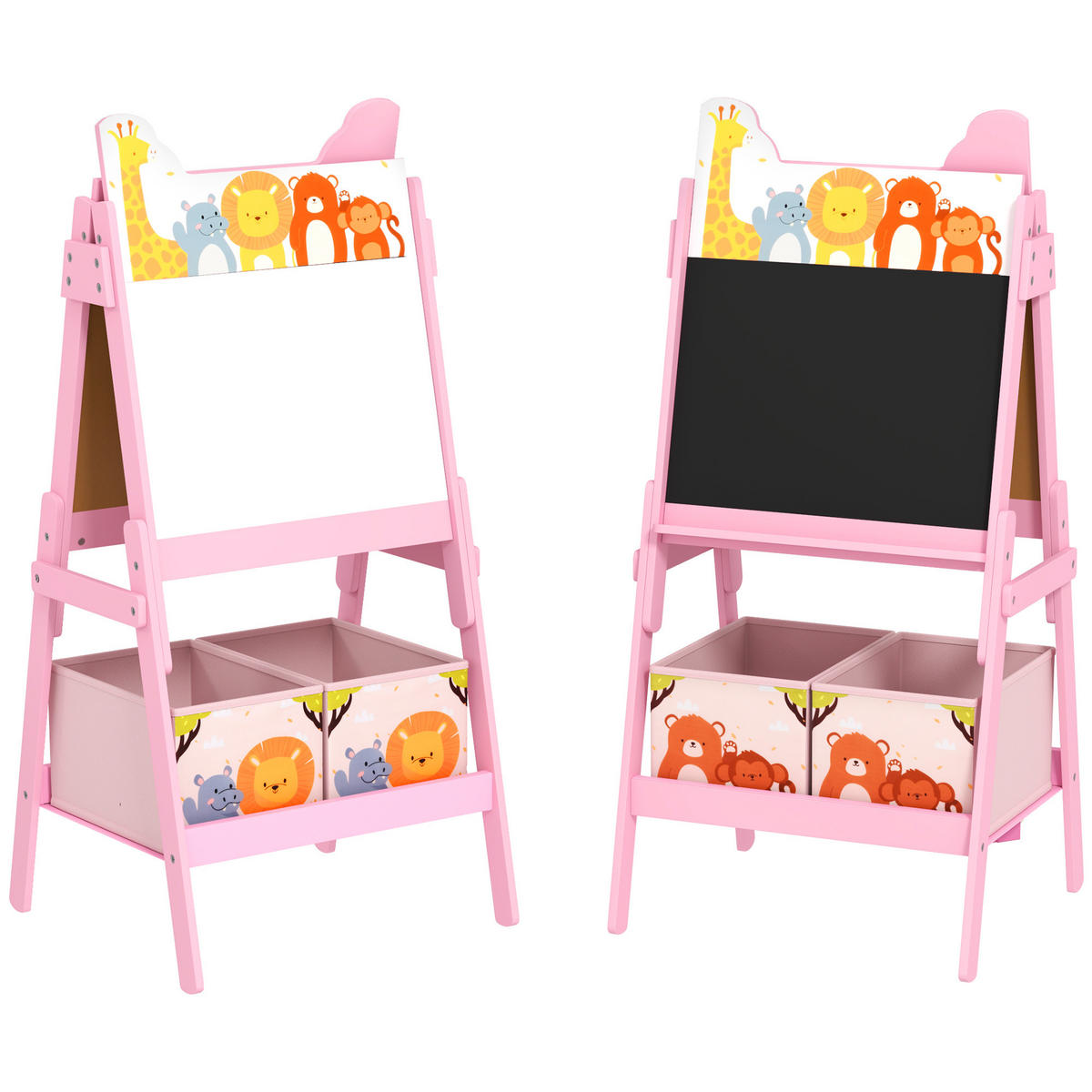 KINDERTAFEL - Rosa, Holzwerkstoff (49/113/53.5cm) - AIYAPLAY