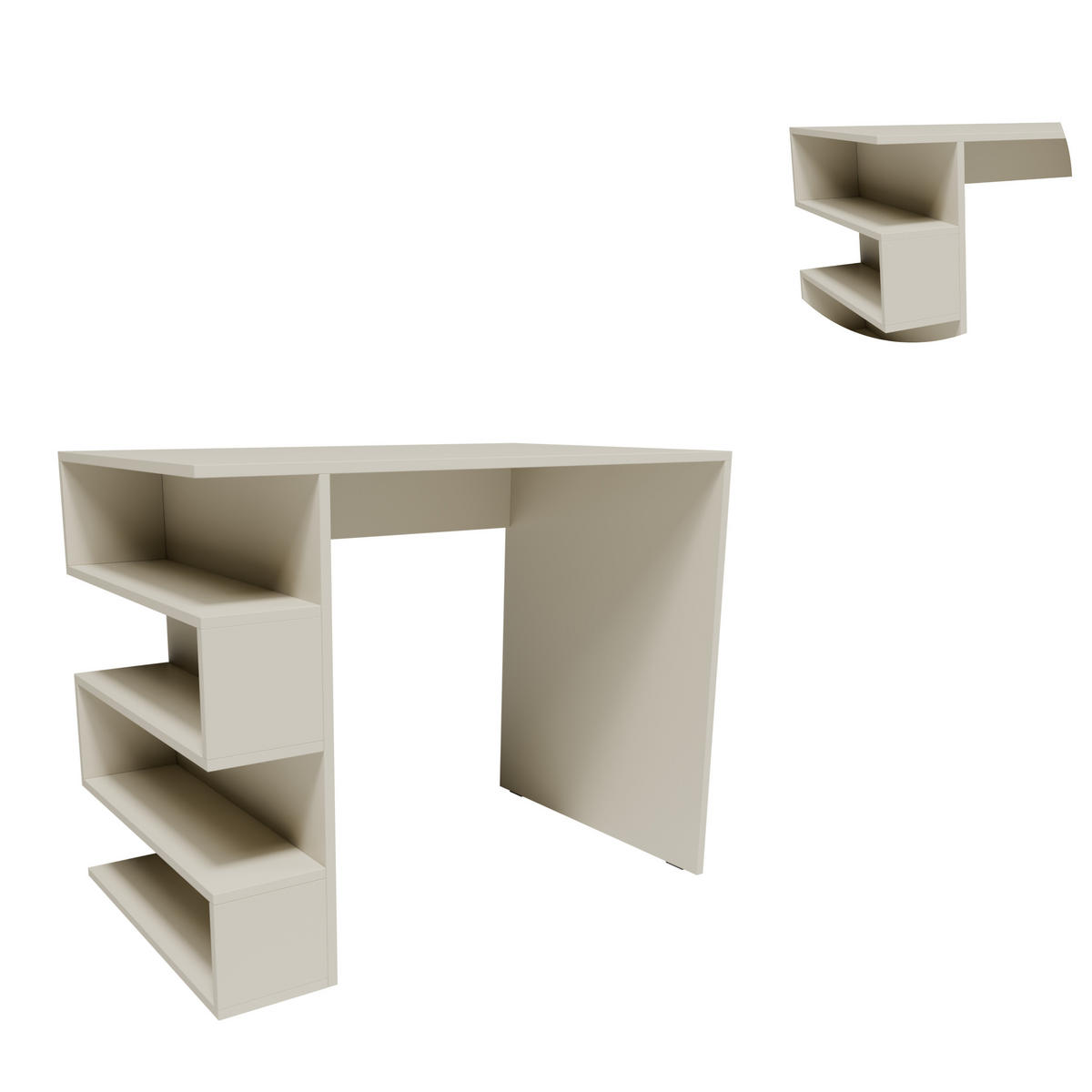 SCHREIBTISCH CR3-STERN T-12 Kaschmir 90/56/73,9 cm - Kaschmir, Holzwerkstoff (56/90/73.9cm)