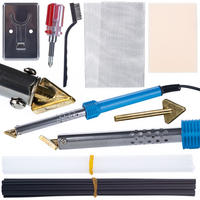 LÖTKOLBEN BL80W Set - 80 W, Kunststoffschweißen, 20x PP-Lötzinn 24,5 cm, Netz, Schleifpapier, Stahlbürste - Multicolor, Kunststoff/Metall (10/10/10cm)