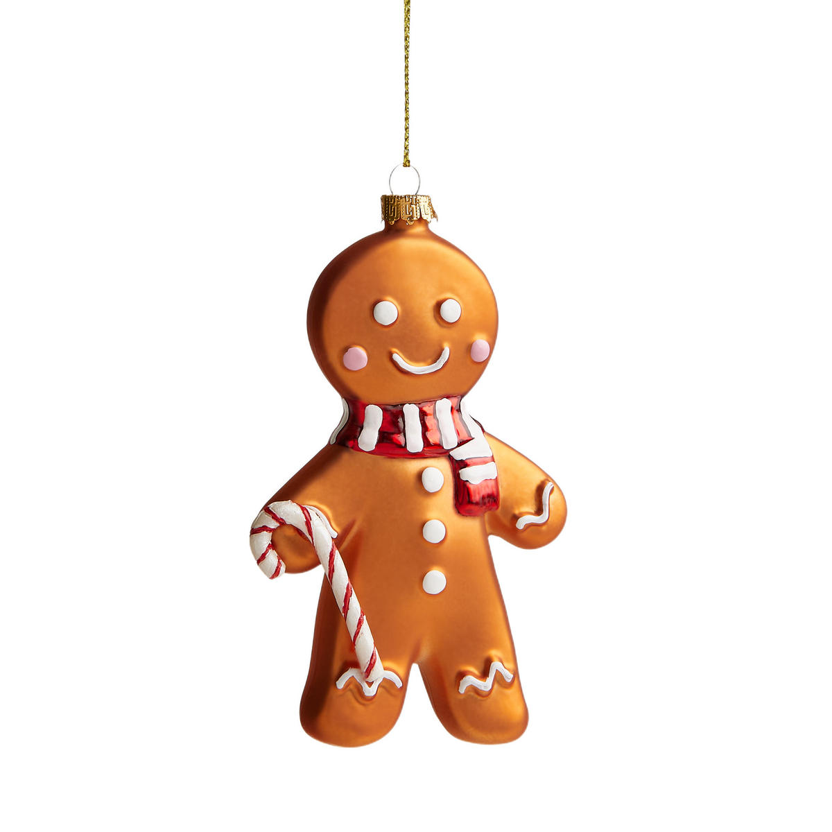 GLASKUGEL Kuki, Braun, 17 x 3 x 10 cm, Dekorative Weihnachtsdeko - Braun, Glas (3/17/10cm) - home&you