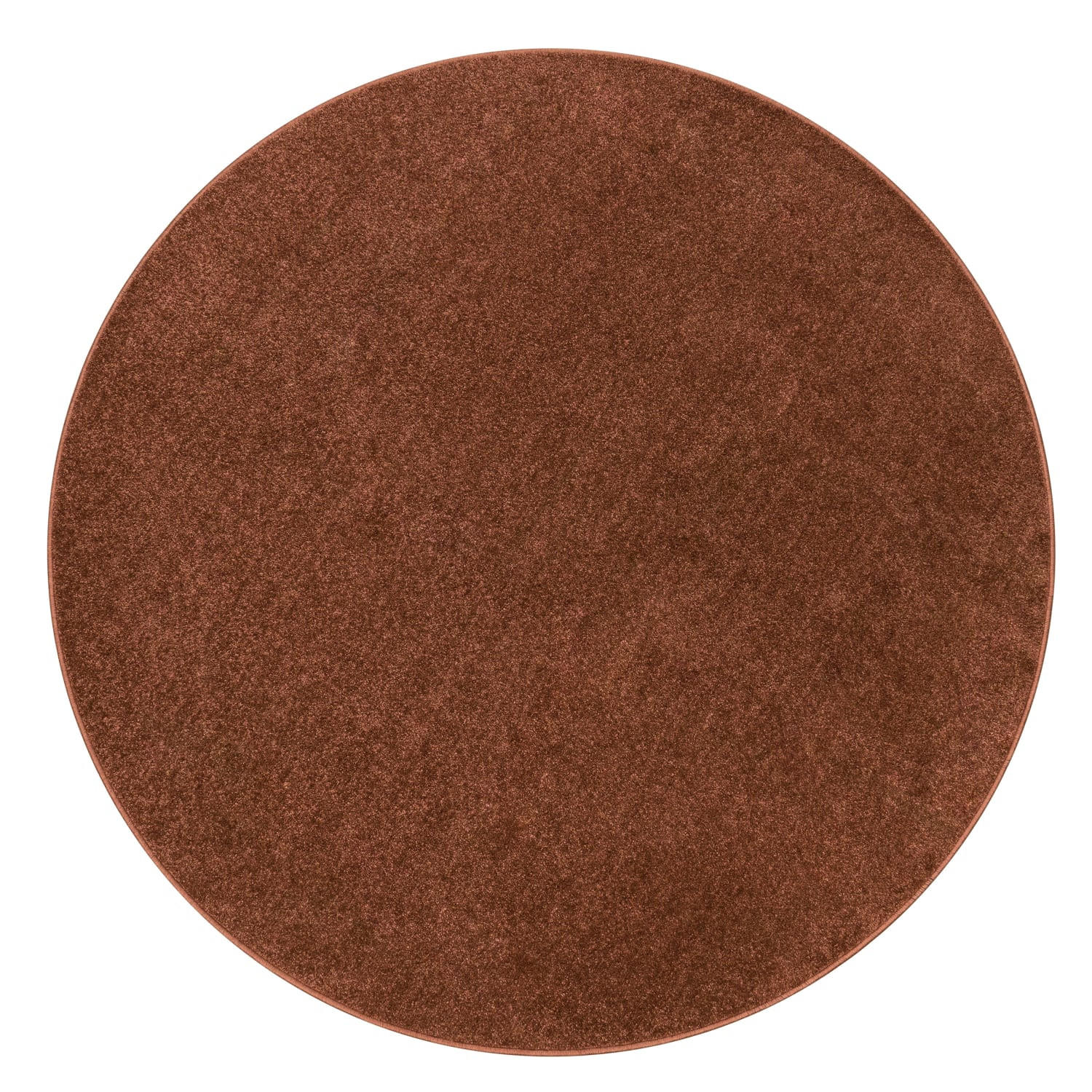 Paco Home Kurzflorteppich Kupfer 120x120 cm