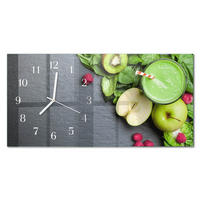 WANDUHR 60x30 cm - Waldweg - Grün, Glas (60/30/0.4cm) - TULUP