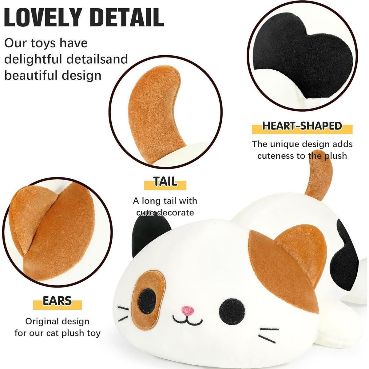 PLÜSCHTIER Katze 30 cm Braun - Multicolor, Textil (20/30cm)