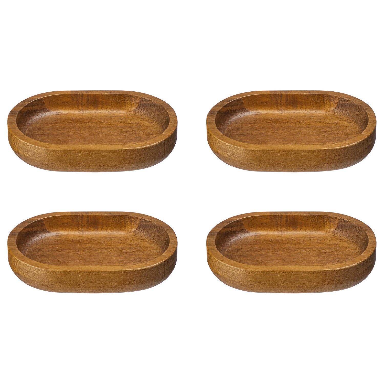 SEIFENSCHALE (4er Set) Acacia - Braun, Holz (9/3.2/14cm) - Butlers