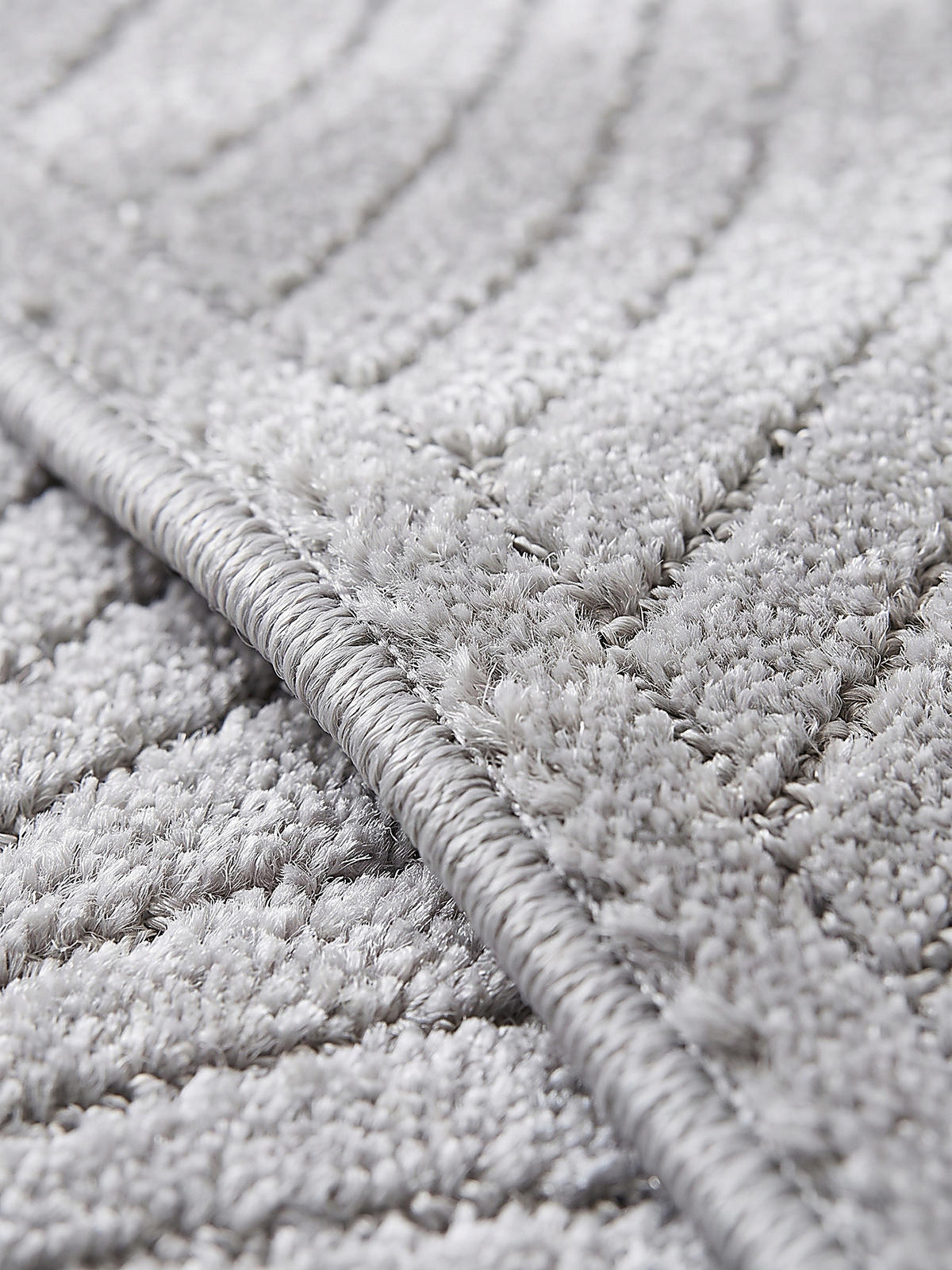 LÄUFER Outdoor, Fußbodenheizung-geeignet, mit Blattmotiv, aus Polypropylen, ENGADIN in Silbergrau, 80 x 150 cm - Grau, Textil (80/150cm) - KADIMA DESIGN
