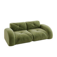 2-SITZER-SOFA DE-34276 modular Grün - Grün, Textil (95/76/204cm) - ComfortXL