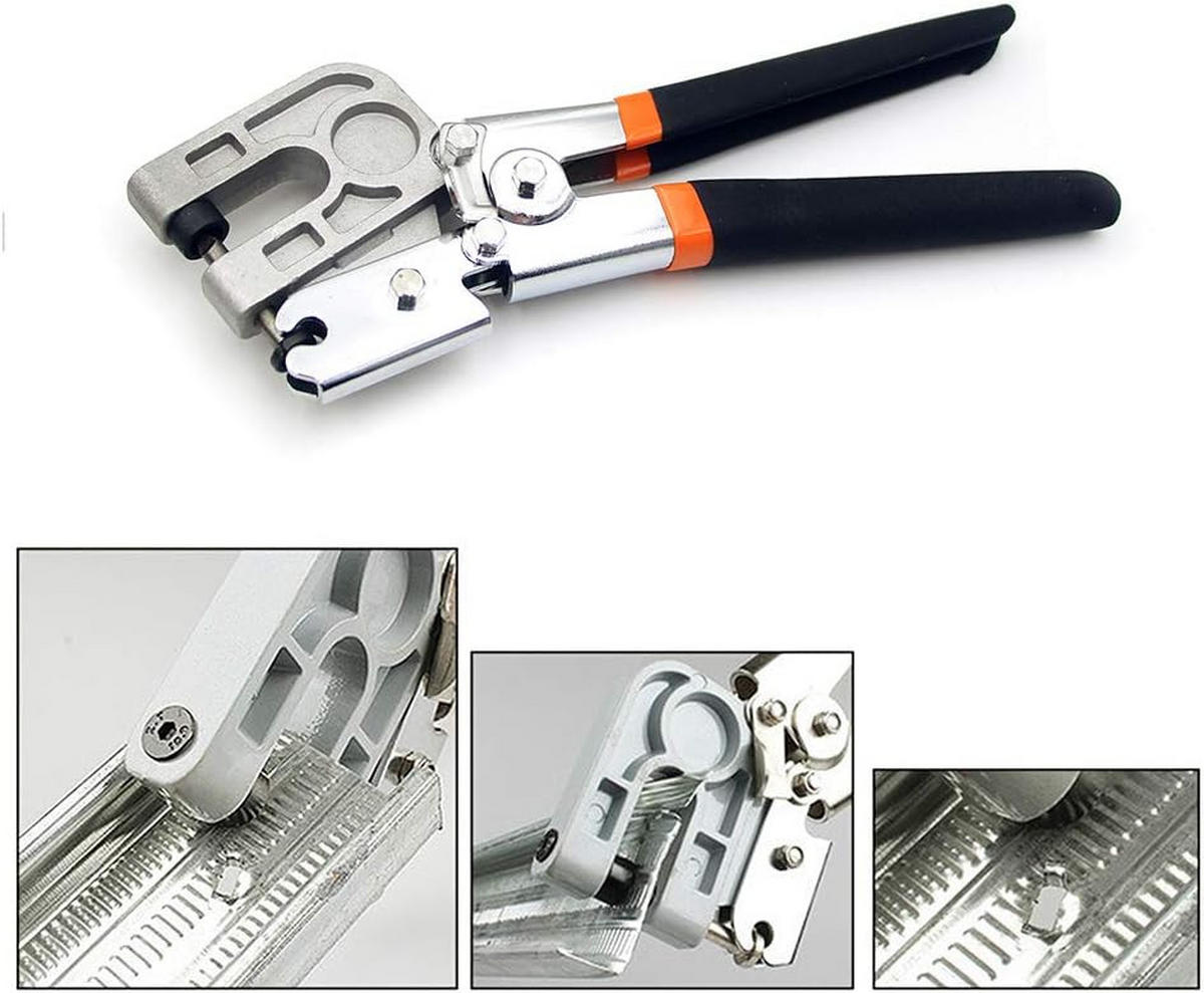 CRIMPZANGE – (0,4–0,5 mm), zum Stanzen von Montagelöchern - Schwarz, Metall (26.3/7.5/1.6cm) - DCA