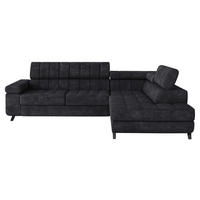 ECKSOFA Nord, Seite: Rechts - Schwarz, Holz/Textil (264/203cm) - MIRJAN24