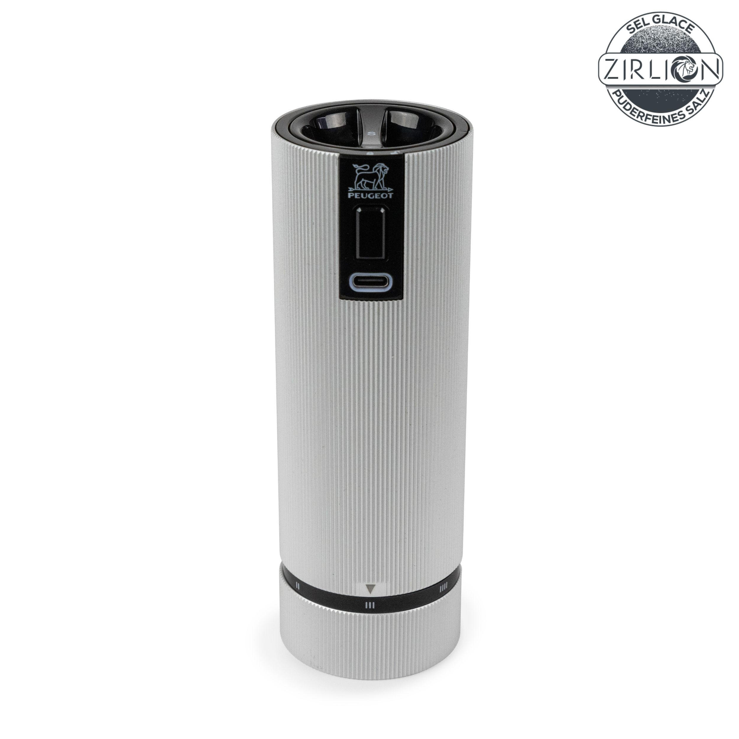 SALZMÜHLE Elektrisch Line 15cm Aluminium Zirkonia-Mahlwerk - Grau, Metall (5.2/15/5.2cm) - PEUGEOT