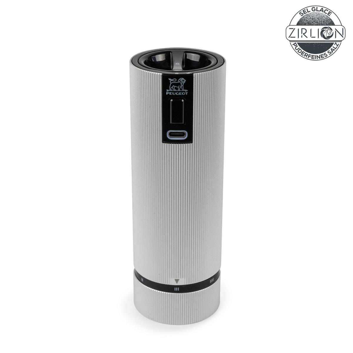 SALZMÜHLE Elektrisch Line 15cm Aluminium Zirkonia-Mahlwerk - Grau, Metall (5.2/15/5.2cm) - PEUGEOT