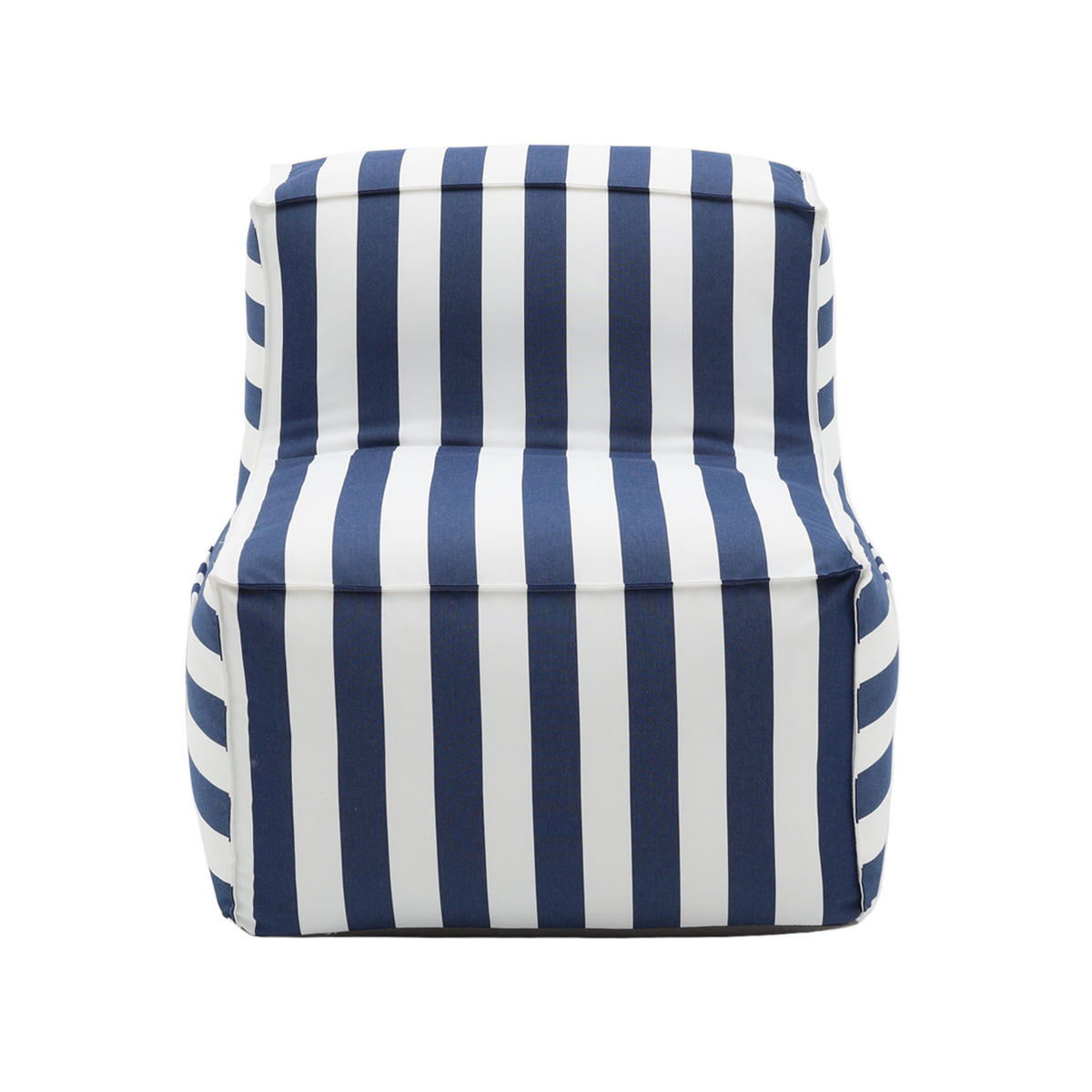 OUTDOOR Sitzsack SOFT mit Rückenlehne für Garten & Terrasse, blau - Blau, Textil (70/75/100cm) - Muffo