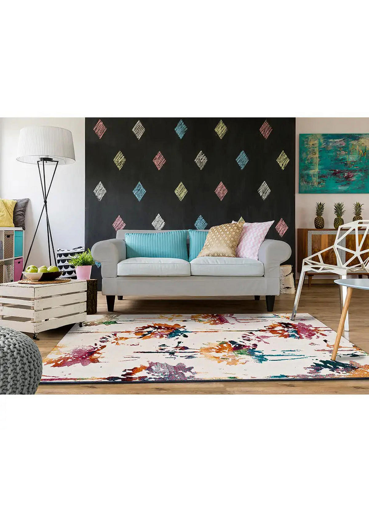 KURZFLORTEPPICH Mehrfarbig Katrina 60/120 cm - Multicolor, Textil (60/120cm) - Atticgo