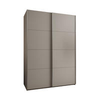 SCHWEBETÜRENSCHRANK 245,5/170/64 2-türig - Kaschmir/Silberfarben, Holz/Metall (170/245/64cm) - Abiks Möbel