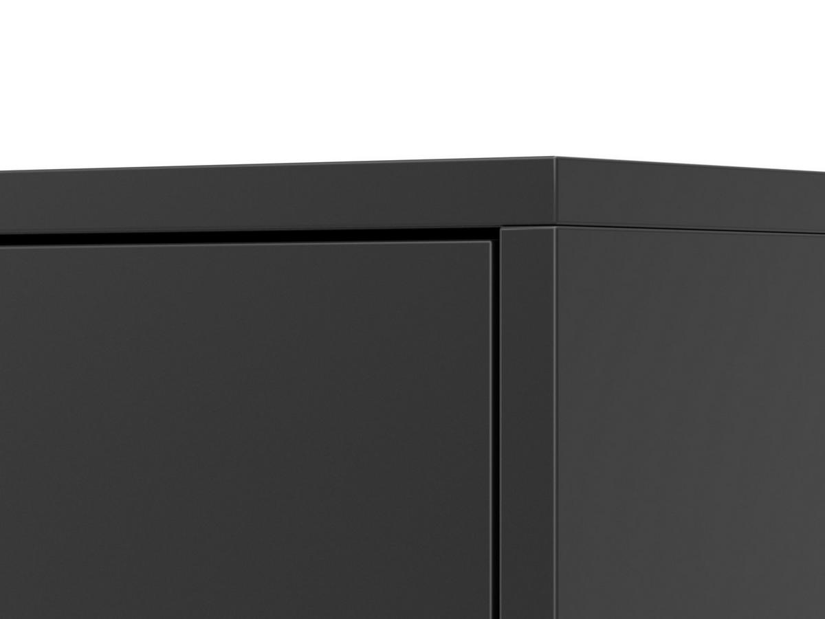 KOMMODE - Highboard IRYS 01 2D4S Schwarz - Schwarz, Holzwerkstoff (135/95/45cm) - Möblo