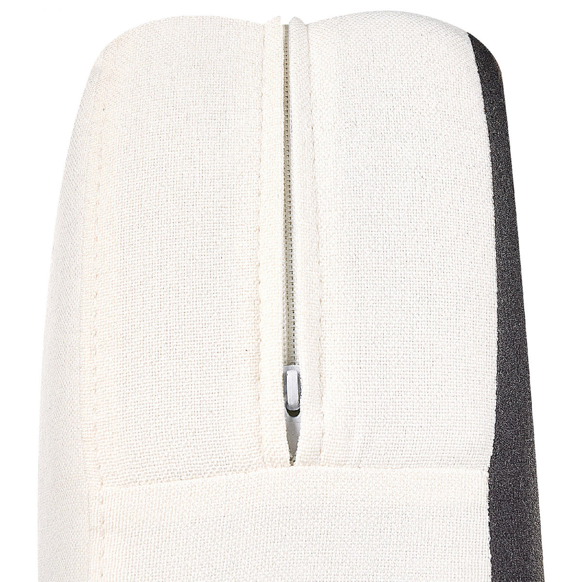 SESSEL Polsterbezug Weiß Vietas - Weiß, Textil/Metall (85/88/67cm) - Beliani