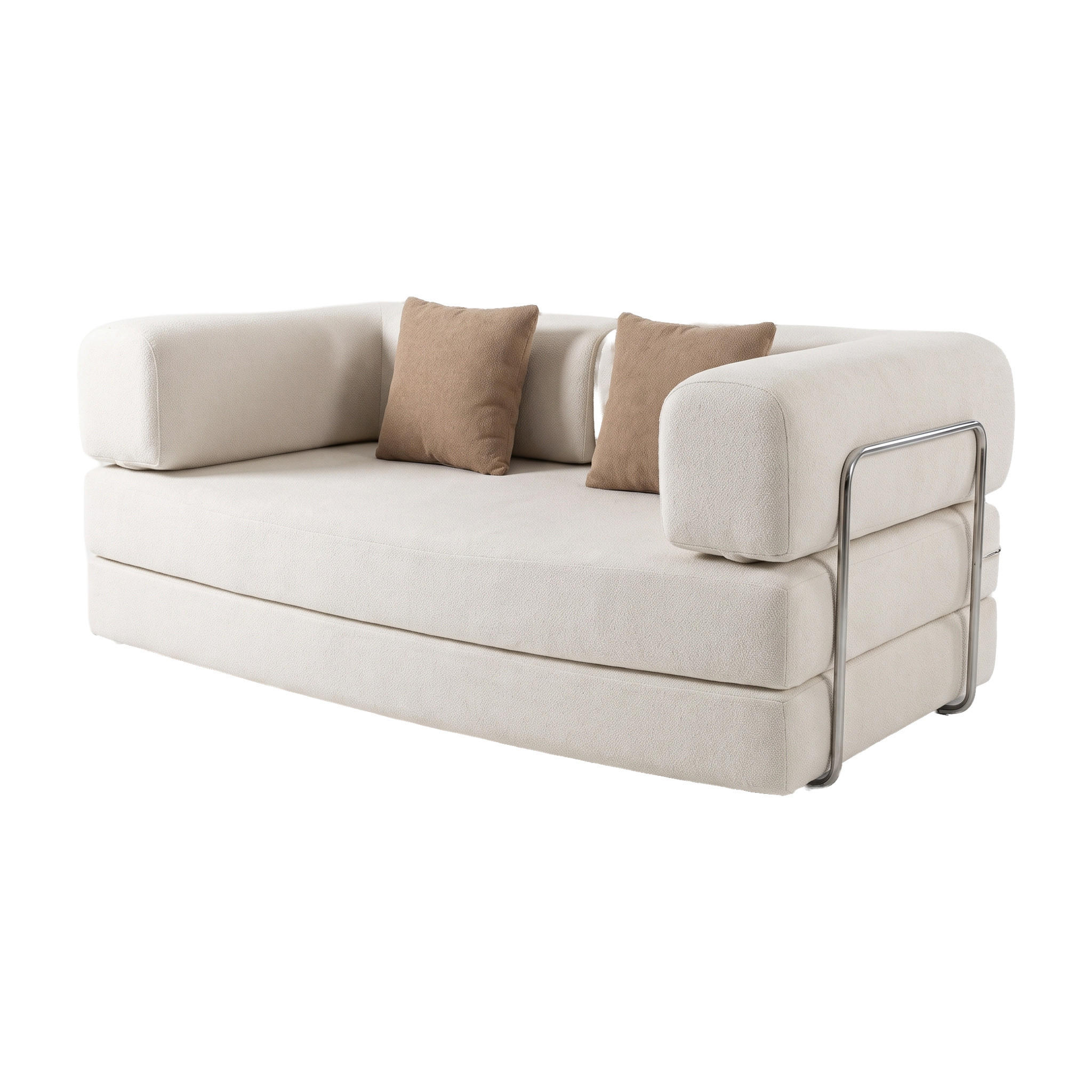 Coco Living Schlafsofa Beige 180x70x100 cm