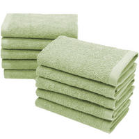 SEIFTÜCHER, 10er-Set, 30x30 cm, 100% Baumwolle, Grün - Hellgrün, Textil (30/30cm) - Zollner