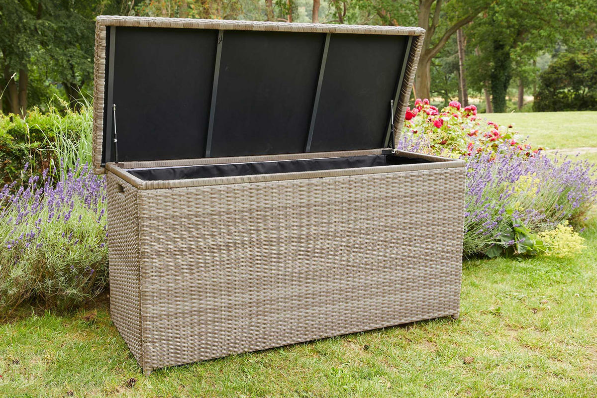 KISSENBOX Topeka 152x68 cm, Natur - Naturfarben, Kunststoff (152/73/73cm) - dasmöbelwerk