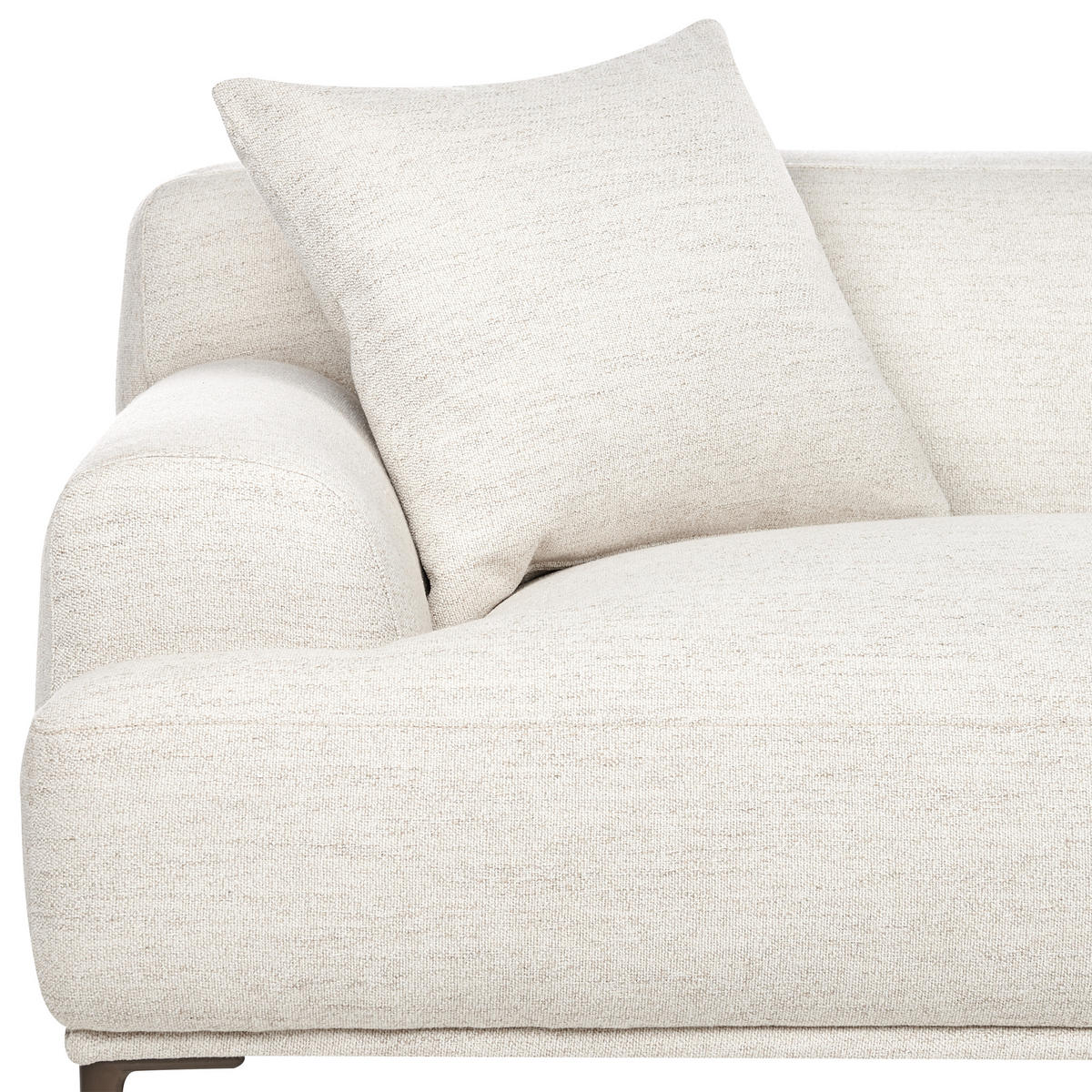 POHOVKA 3-místná Látka Světle béžová Matila - béžová, textil (233/70/94cm) - Beliani