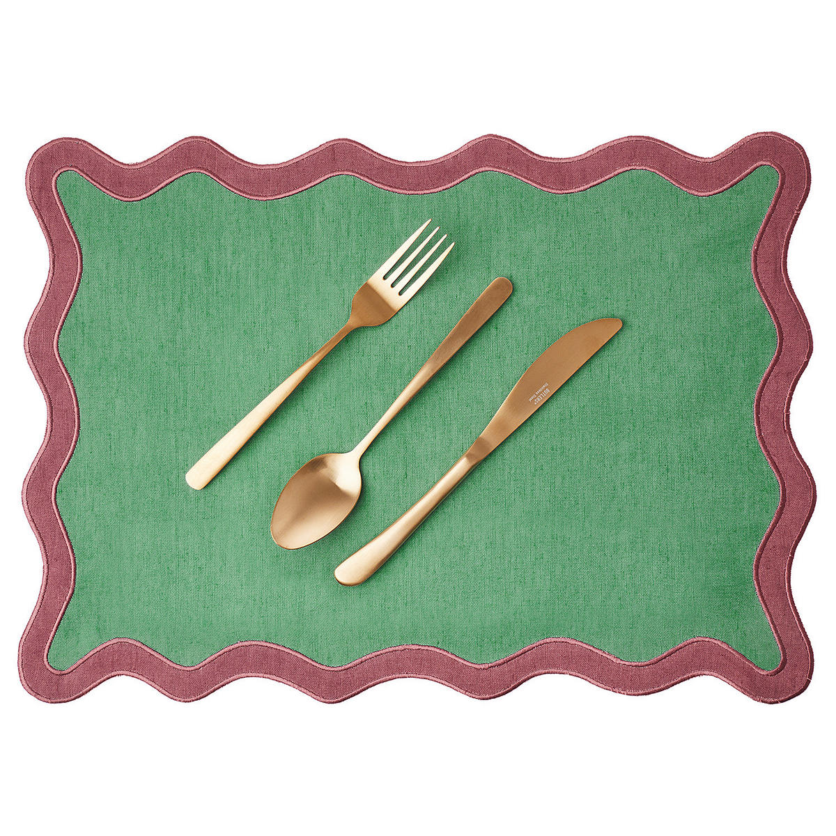 PLATZSET Chichi - Grün, Textil (33/47cm) - BUTLERS