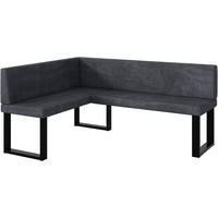 ECKBANK TONI_U - Dunkelgrau, Textil (128/168cm) - Meblini
