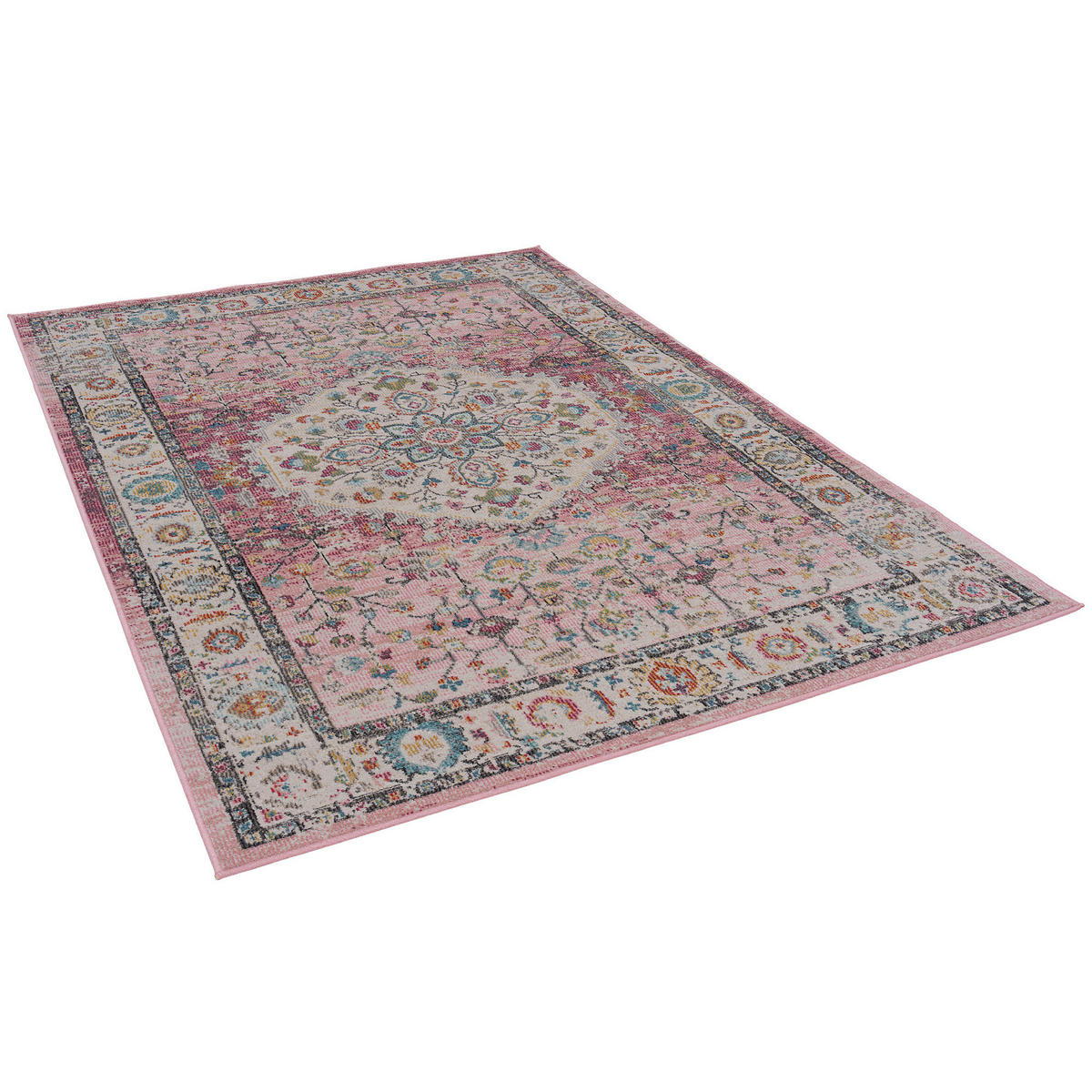 INDOOR OUTDOOR TEPPICH LAGOS VINTAGE - Rosa, Textil (200/290cm) - Pergamon