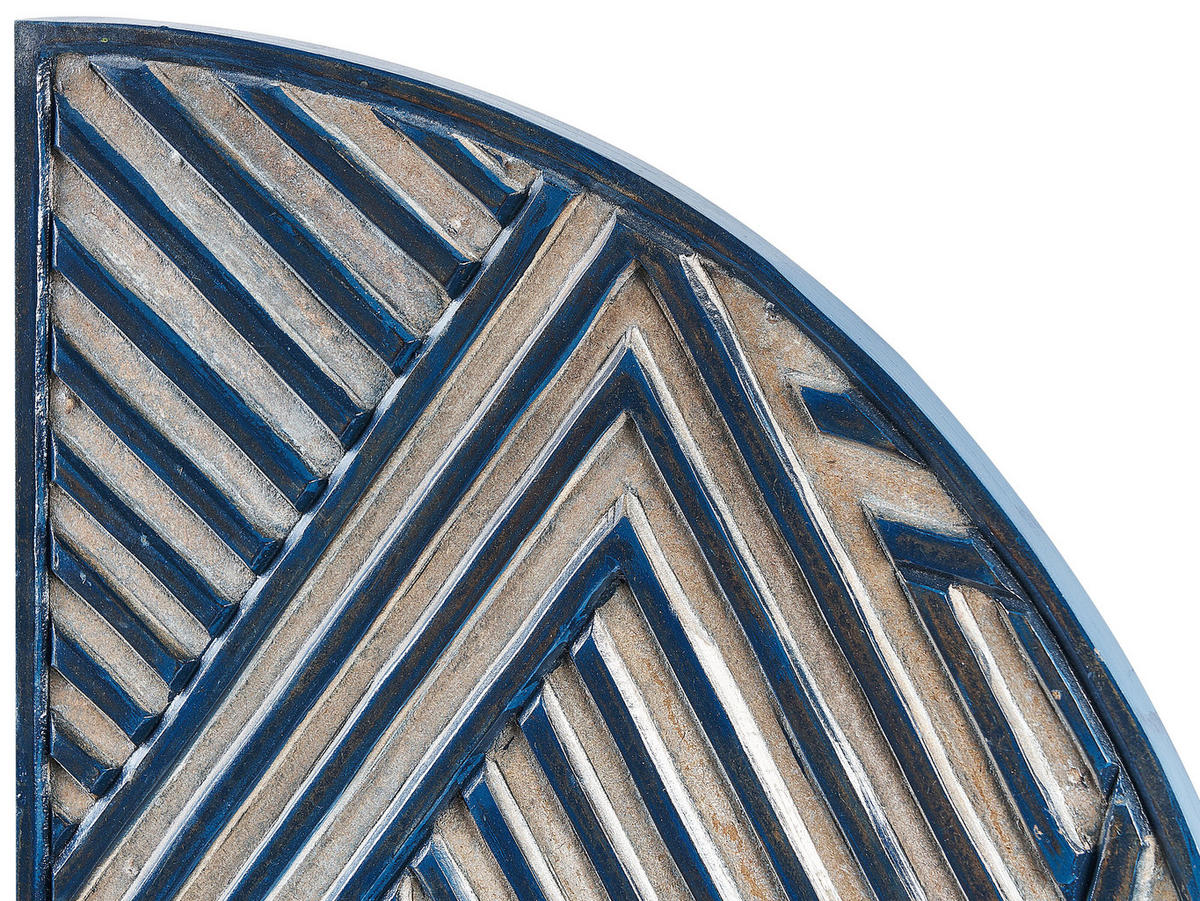 WANDDEKORATION blau Ogan - Blau, Holzwerkstoff (40/80/2cm) - Beliani