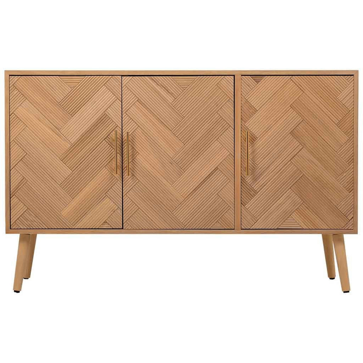 ANRICHTE aus Holz 120x34x76 braunem - Braun, Holzwerkstoff (34/120/76cm) - Wanderlust