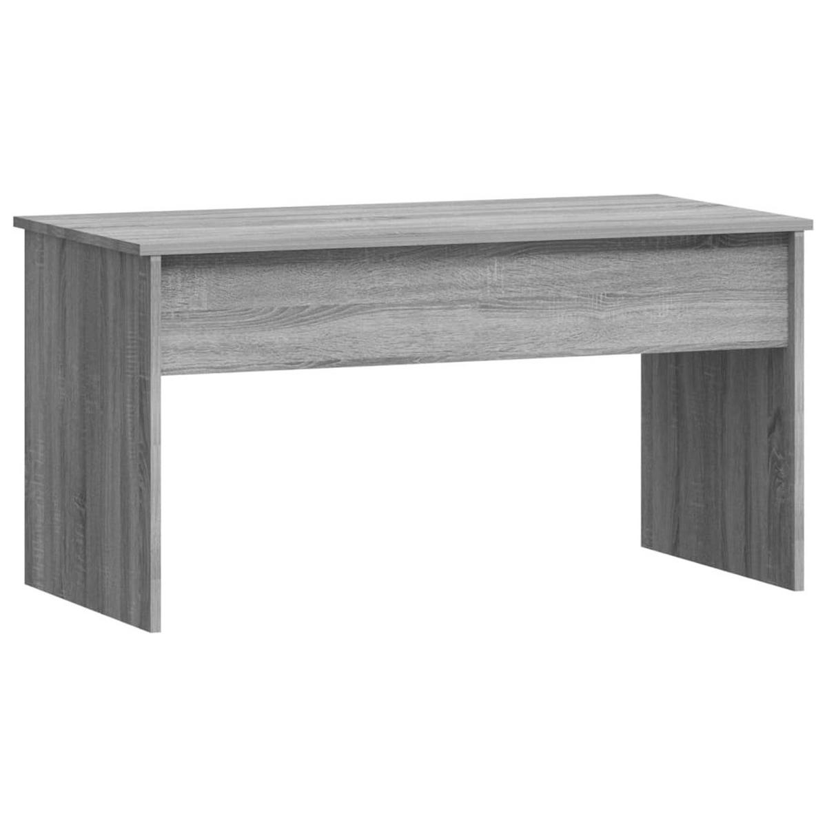 COUCHTISCH Grau Sonoma 102x50,5x52,5 cm Holzwerkstoff - Grau, Holzwerkstoff (102/50.5/52.5cm) - furnicato
