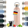 TRINKFLASCHE Leni 1000 ml, inkl. Teesieb und Sportdeckel - Hellrosa, Metall (1L) - Blumtal
